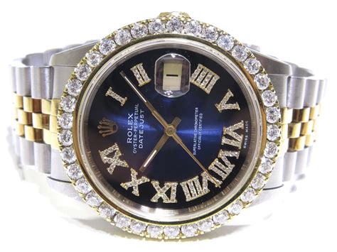 rolex date just 36 blue|rolex 36mm datejust with diamonds.